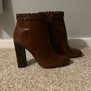 Very Good Condition Tory Burch Cognac Booties Size 7